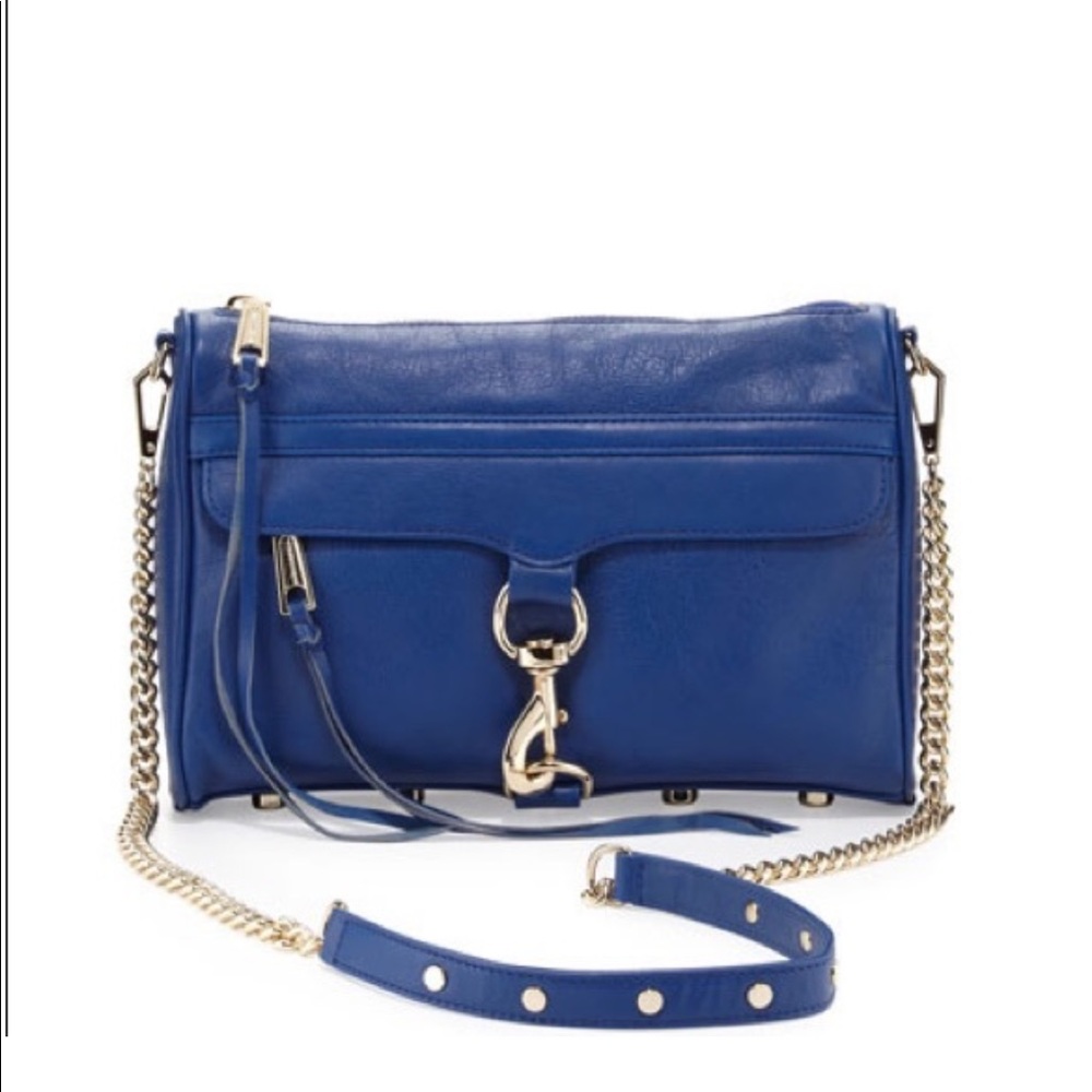 Rebecca Minkoff | MAC Suede Crossbody Bag | Navy Blue